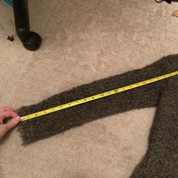 IRO Brown Boucle drape front jacket. - Picture 4 of 8